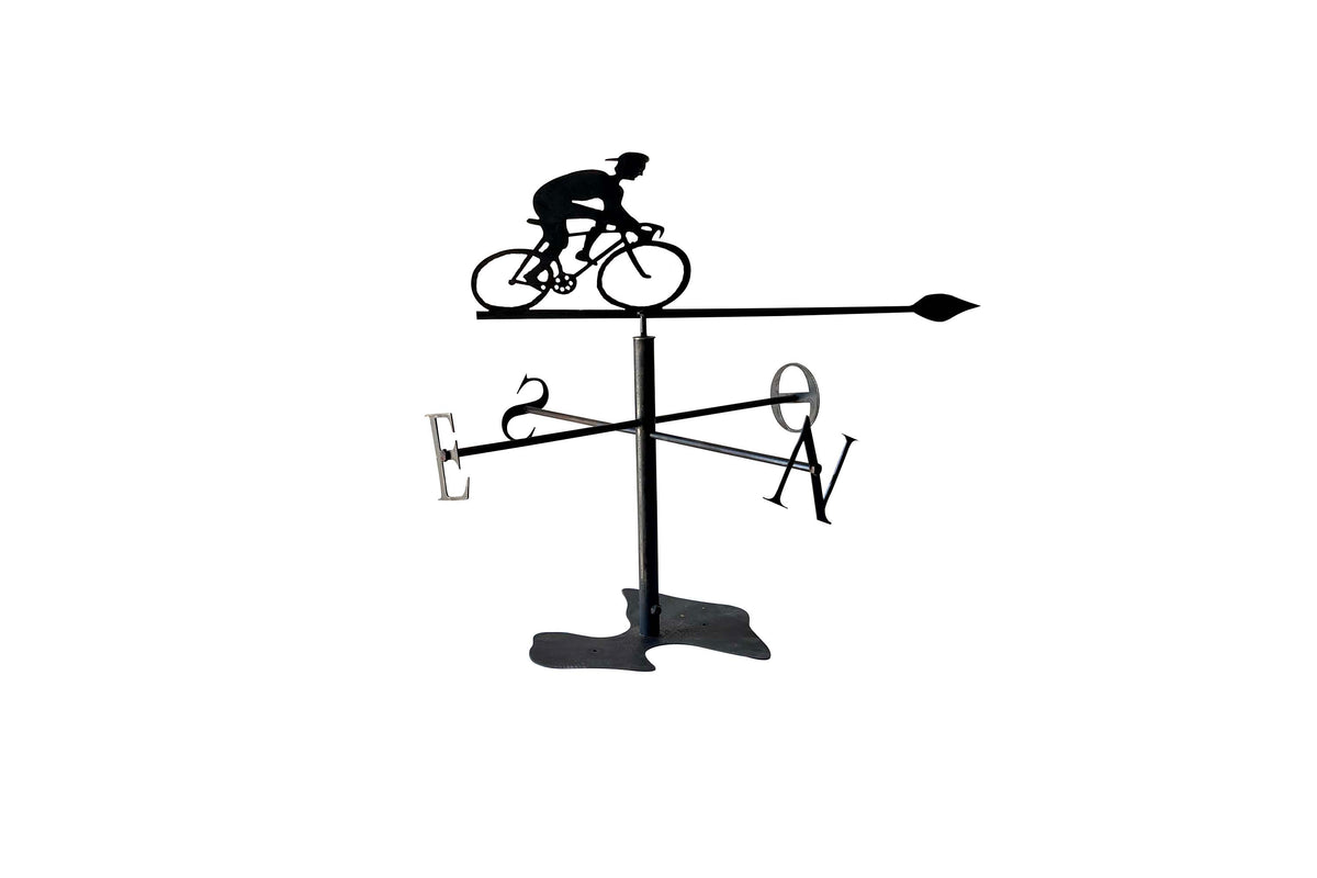Mid-20th Century French Cyclist Weathervane
