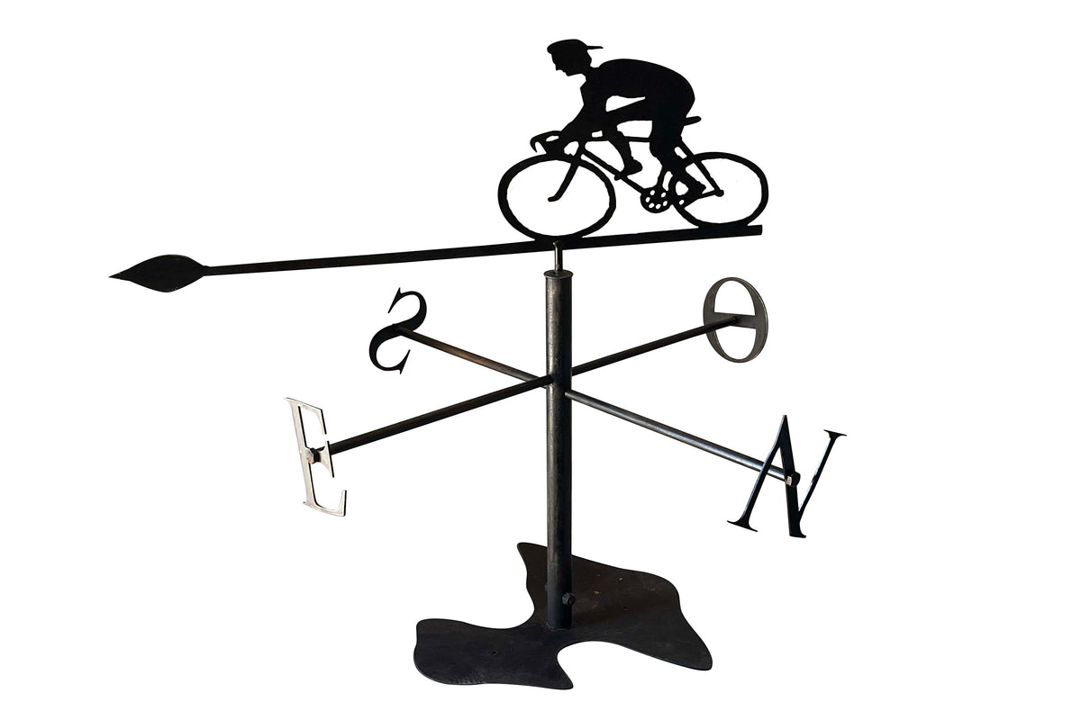 Mid-20th Century French Cyclist Weathervane