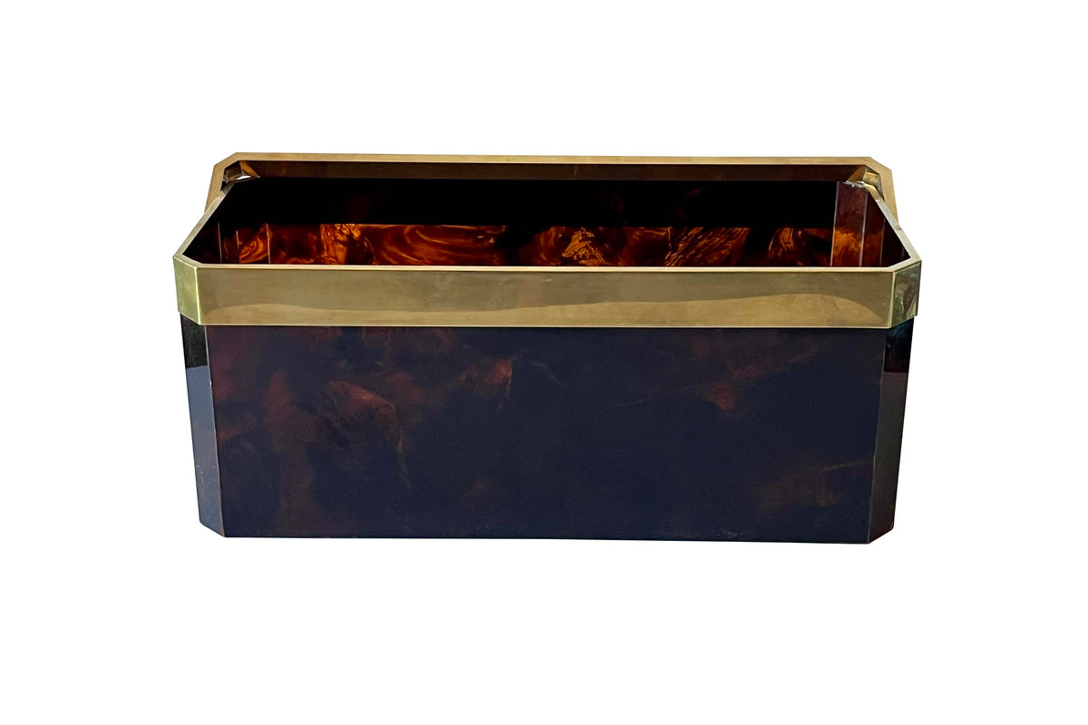 Mid-Century Italian Magazine Holder in the Manner of Aldo Tura