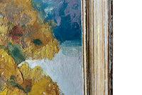 Mid-Century French Still Life Painting with Yellow Flowers by Jean Perret