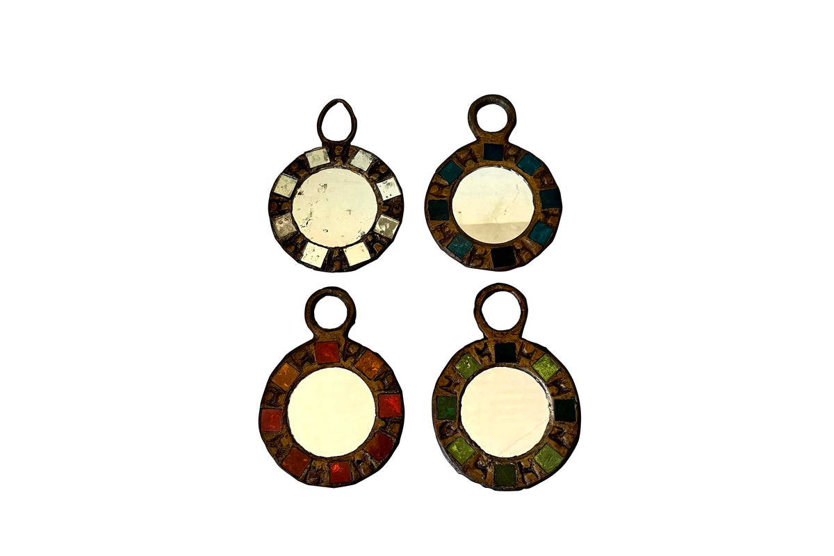 Set of Four Small Mid-Century French Irena Jaworska Mirrors