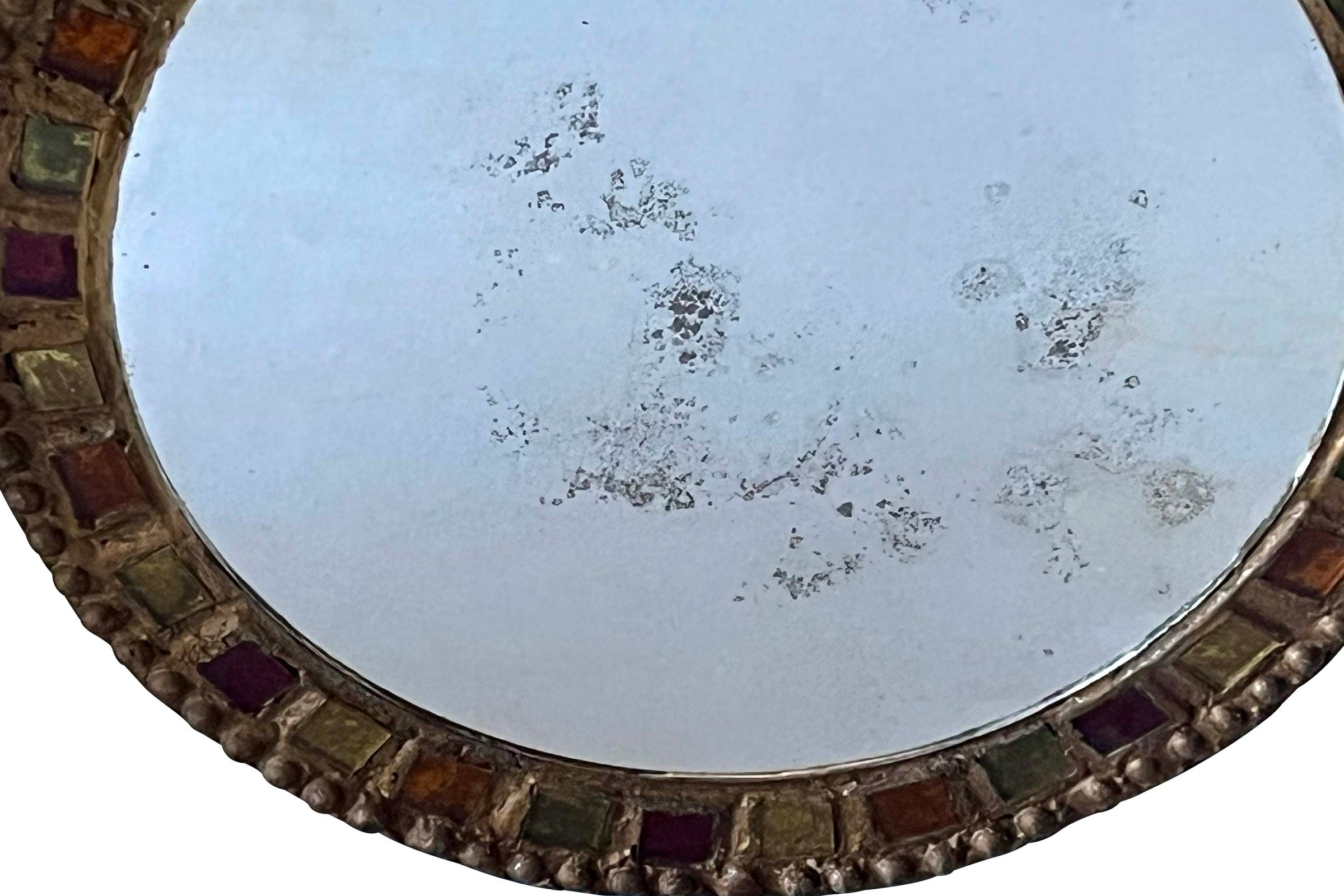 Large Mid-Century French Decorative Mirror By Irena Jaworska