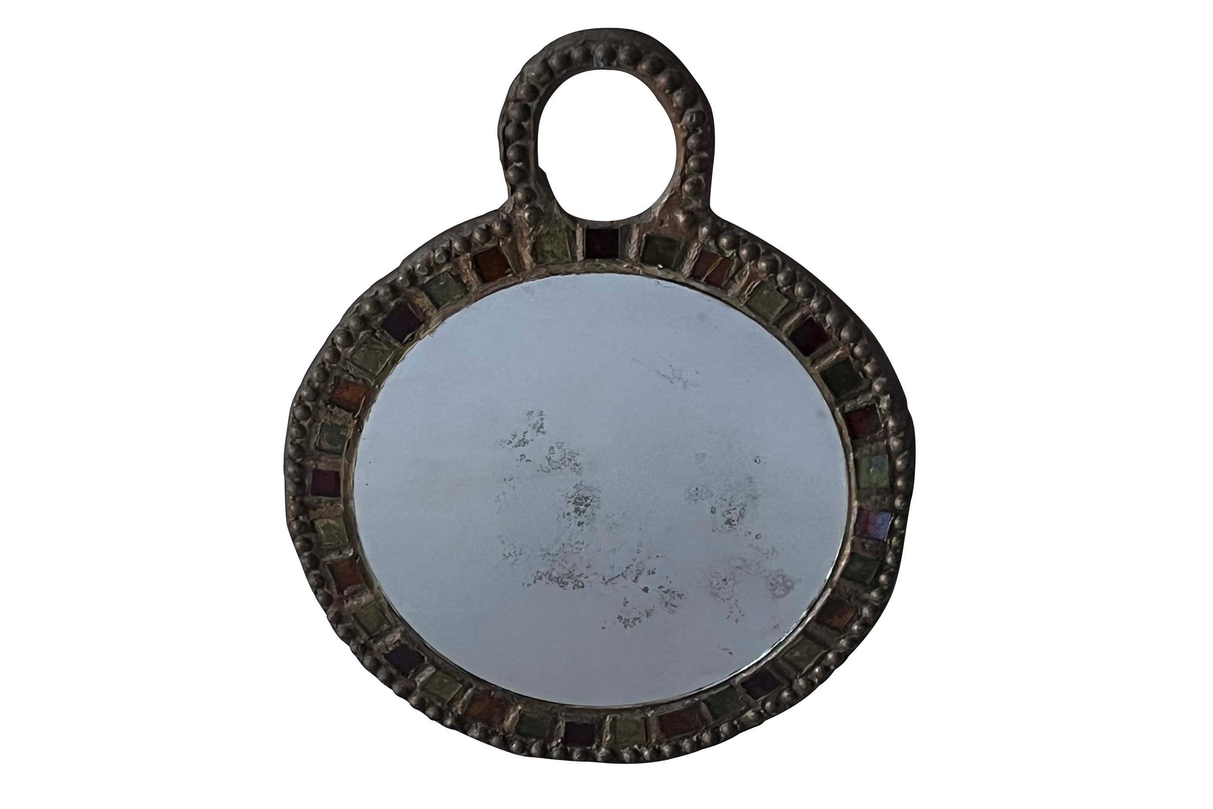 Large Mid-Century French Decorative Mirror By Irena Jaworska