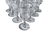 SET OF TEN EARLY 20TH CENTURY HAND-BLOWN FRENCH WINE GLASSES