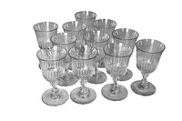 SET OF TEN EARLY 20TH CENTURY HAND-BLOWN FRENCH WINE GLASSES