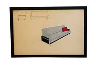 COLLECTION OF SEVEN MID-CENTURY MODERN INTERIOR AND FURNITURE DESIGNS BY ANFOSSI