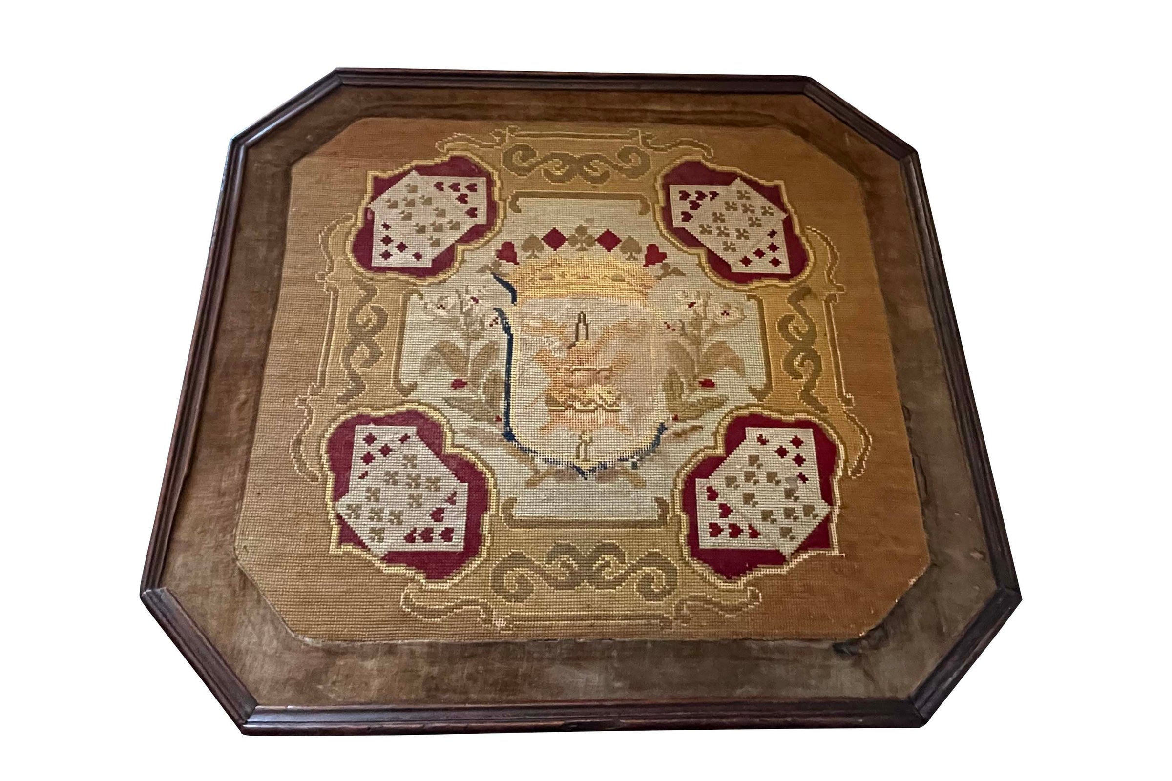 Late 18th Century French Louis XIII Revival Walnut Games Table