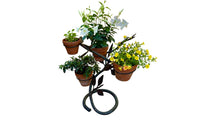 Mid-Century French Hand-Wrought Iron Four-Pot Plant Stand
