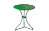 Antique garden table or gueridon with painted green finish 1900 French