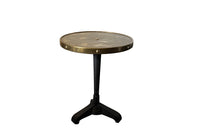 French Art Deco style iron bistro table.