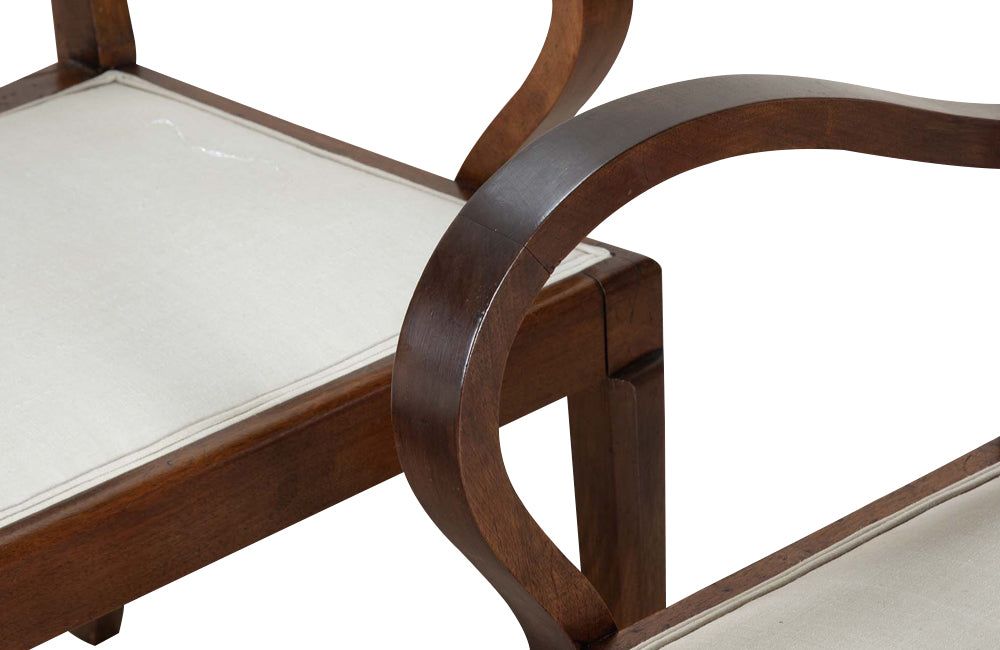 Early 20th Century Art Deco Walnut Salon Suite