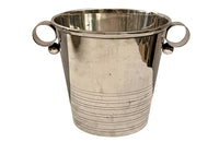 20th Century French Art Deco Style Silver Plate Champagne Bucket