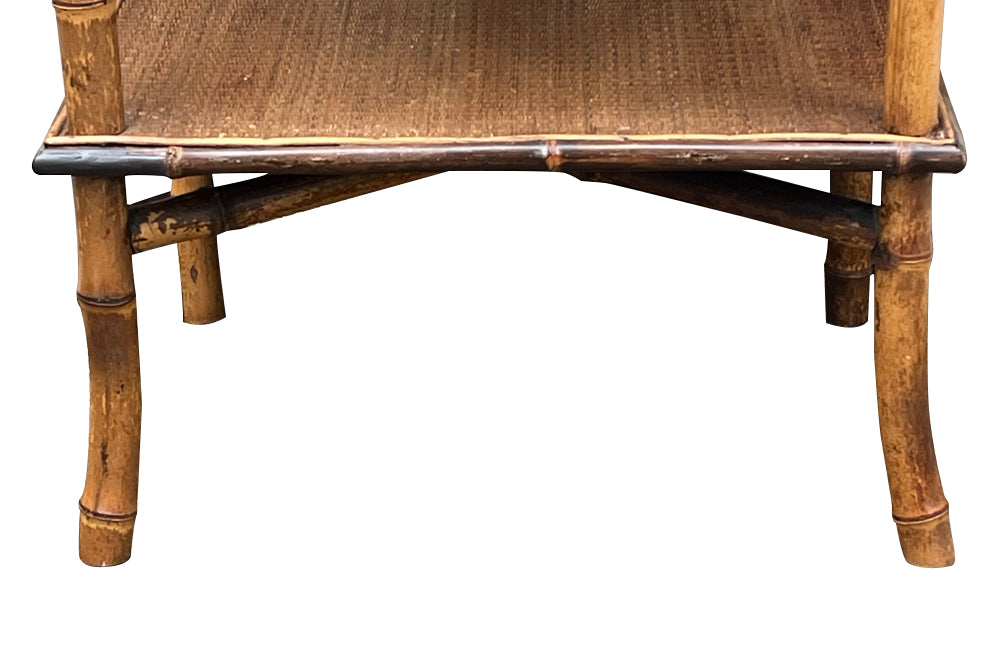 Early 20th French Century Bamboo Display Stand