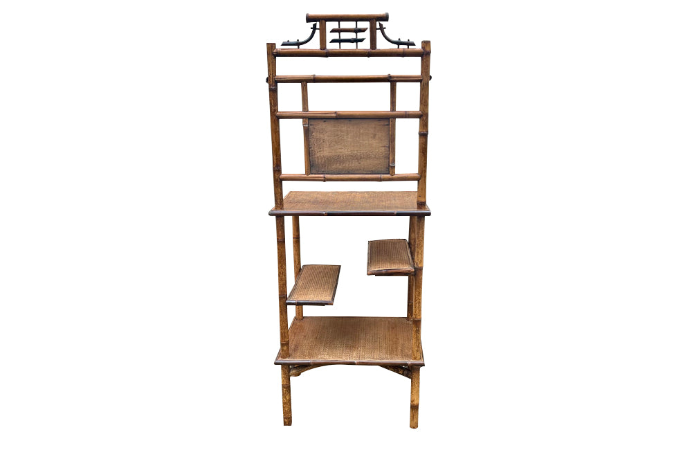 Early 20th French Century Bamboo Display Stand