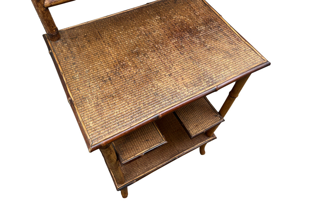 Early 20th French Century Bamboo Display Stand