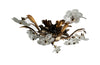 Mid Century ceiling light by Banci, Florence - Murano glass flowers and gilt metal foliate decoration - Mid Century Lighting