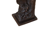 20th Century Swiss Black Forest Carved Owl Table Lamp