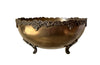 Large round champagne bucket with pretty grape vine decoration to the rim. It sits on four raised ornate feet - French Antiques