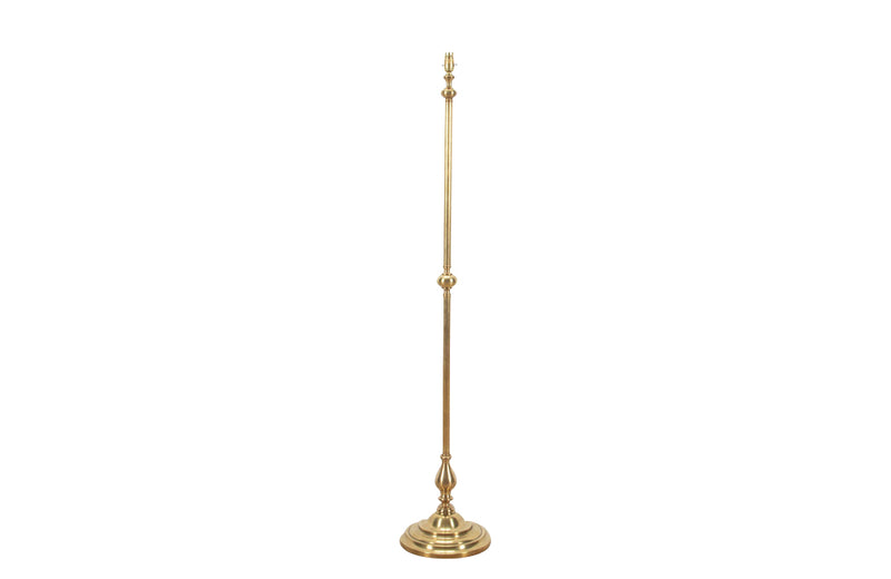 20th century brass floor lamp by Lucien Gau - French antique lighting