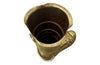 Mid century decorative umbrella stand in the form of a large brass riding boot