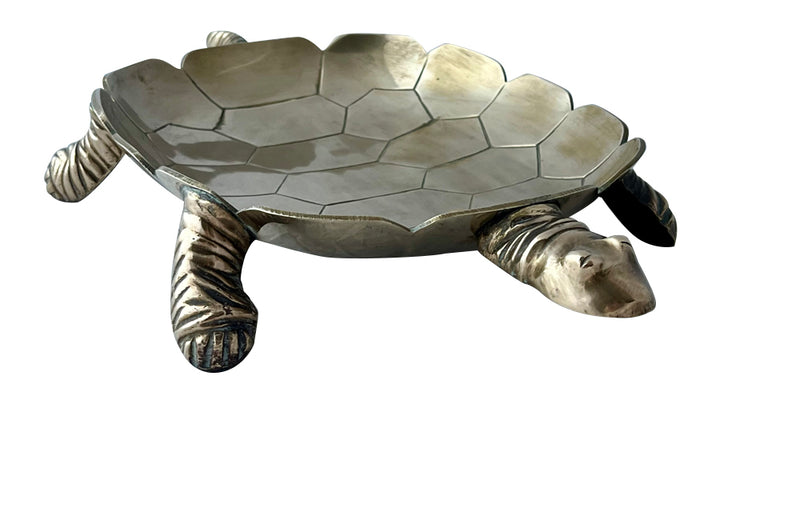 Mid 20th century brass tray in the form of a turtle