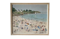 20th Century French oil on canvas painting of a Brittany seaside by Jacques Denier [1894-1983].