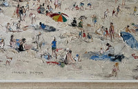 20th Century French oil on canvas painting of a Brittany seaside by Jacques Denier [1894-1983].