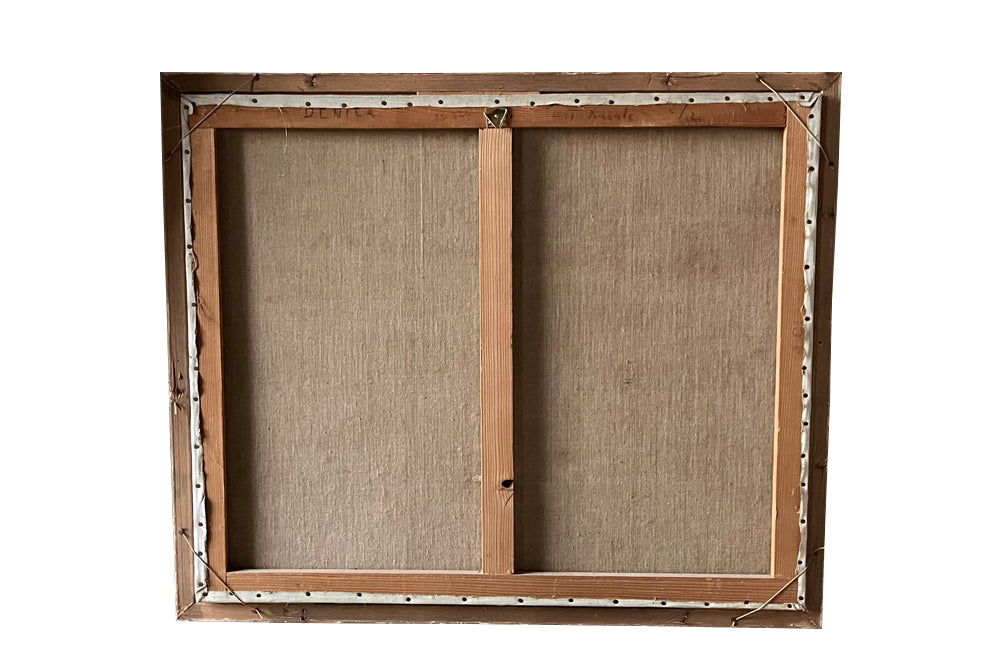 20th Century French oil on canvas painting of a Brittany seaside by Jacques Denier [1894-1983].