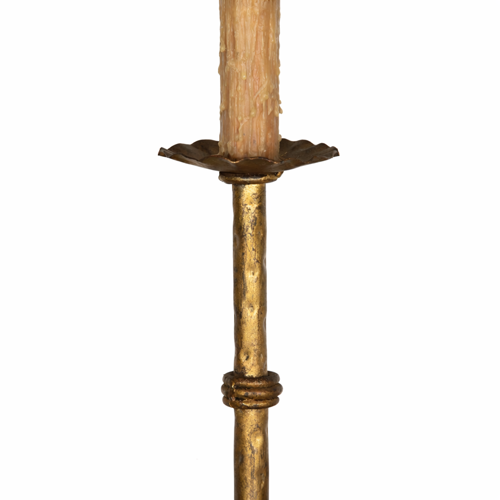 SPANISH GILT IRON TABLE LAMP