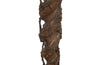 Decorative, carvd wood ecclesiastic Pascal Candle floor lamp. 