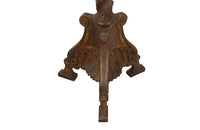 Decorative, carvd wood ecclesiastic Pascal Candle floor lamp. 