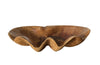 CARVED WOOD GIANT CLAM SHELL