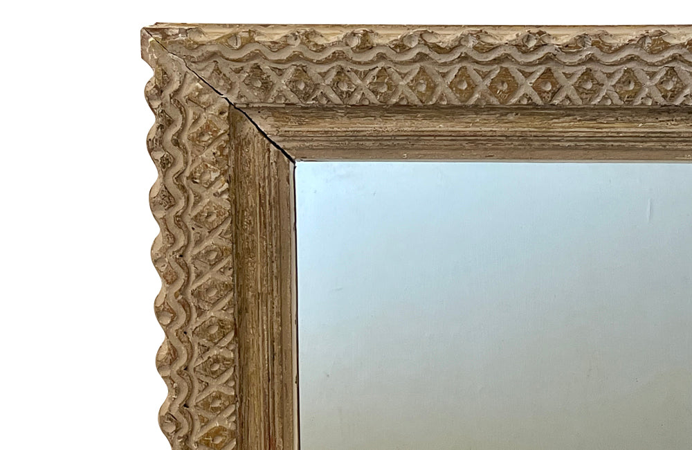 FRENCH SIGNED BOUCHE CARVED FRAMED MIRROR