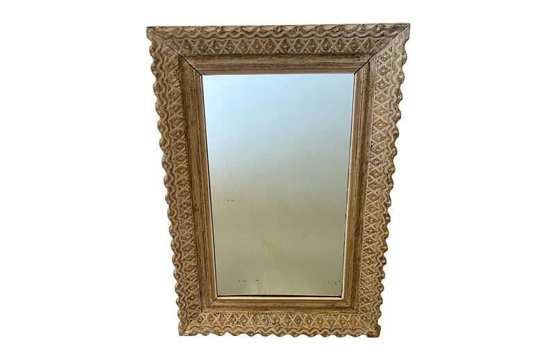FRENCH SIGNED BOUCHE CARVED FRAMED MIRROR