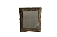 Beautiful French old sparkly mercury mirror glass and Montparnasse frame with original paint and lovely patination