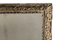 Beautiful French old sparkly mercury mirror glass and Montparnasse frame with original paint and lovely patination
