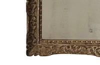 Beautiful French old sparkly mercury mirror glass and Montparnasse frame with original paint and lovely patination