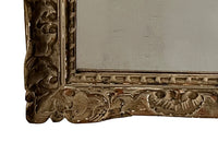 Beautiful French old sparkly mercury mirror glass and Montparnasse frame with original paint and lovely patination