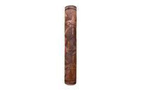 Charming 19th century French wooden carved butter roller.