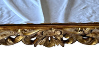 Beautiful 19th century openwork carved giltwood framed mirror in the Louis XIV style.