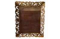 Beautiful 19th century openwork carved giltwood framed mirror in the Louis XIV style.