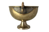 20th Century elegant wine or champagne cooler with open winged swan handles.