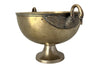20th Century elegant wine or champagne cooler with open winged swan handles.
