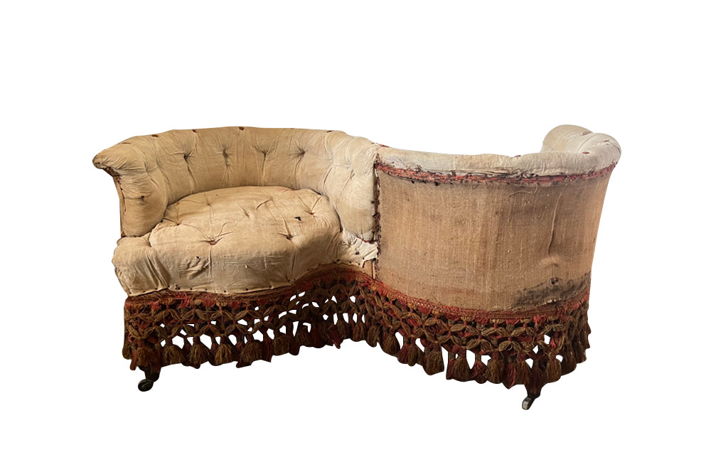 French 19th Century Confident Sofa - French Antique Furniture – AD & PS ...