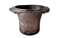 Copper champagne or ice bucket decorated with the armorial crest and coat of arms of King Henry IV - French antiques