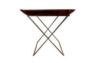 Large 20th century Dior style barware cocktail folding tray table