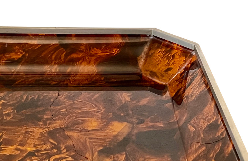 Large 20th century Dior style barware cocktail folding tray table