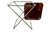 Large 20th century Dior style barware cocktail folding tray table