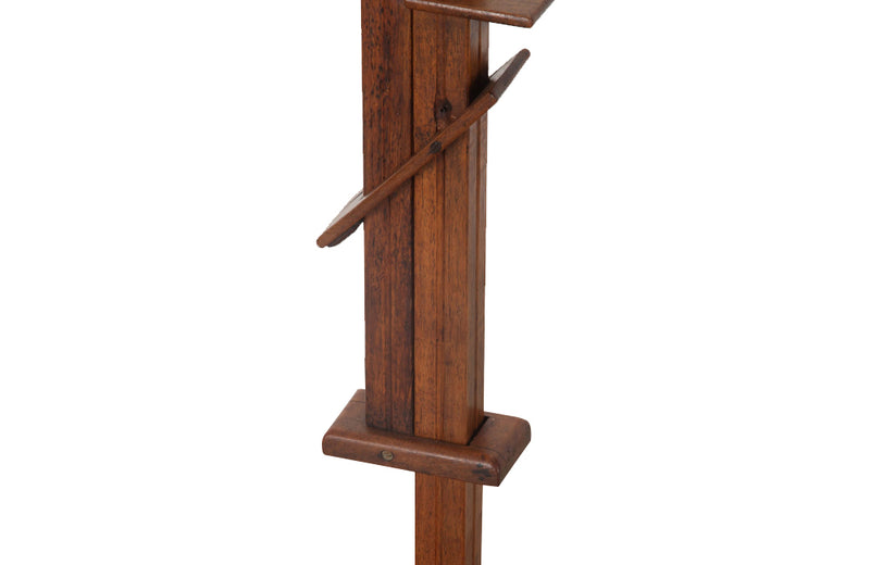 Very unusual 19th Century walnut double sided lectern with adjustable height.