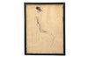 20th century French ink drawing of a female nude. 